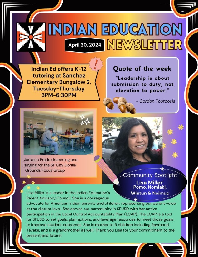 Newsletter for Indian Education April 2024