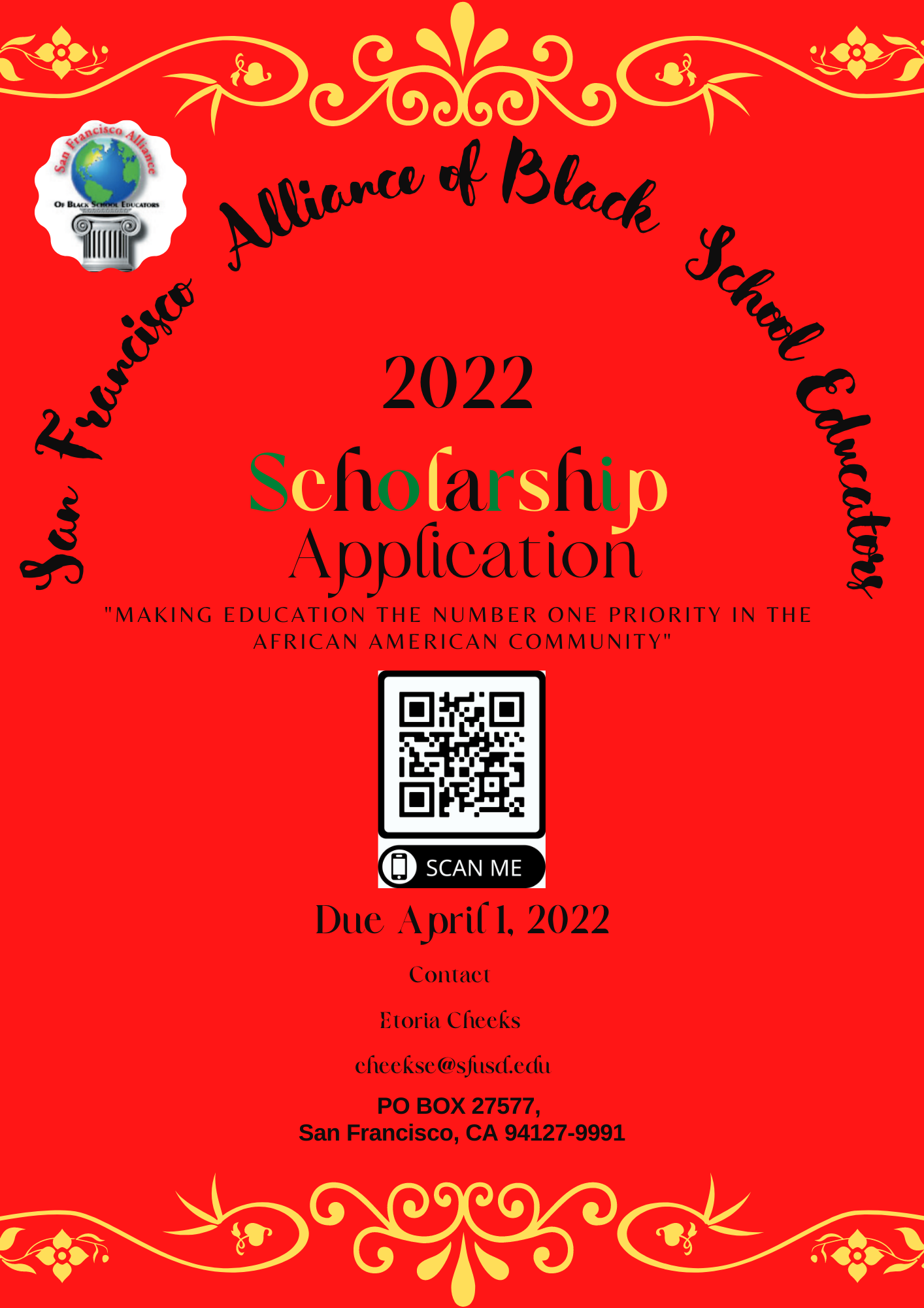 SFABSE 2022 Scholarship Application