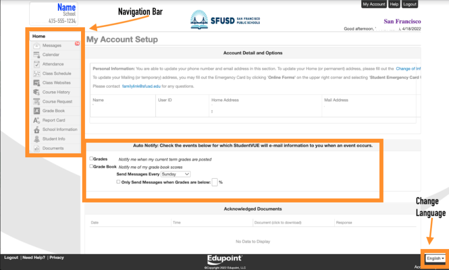 Student Portal (StudentVue)