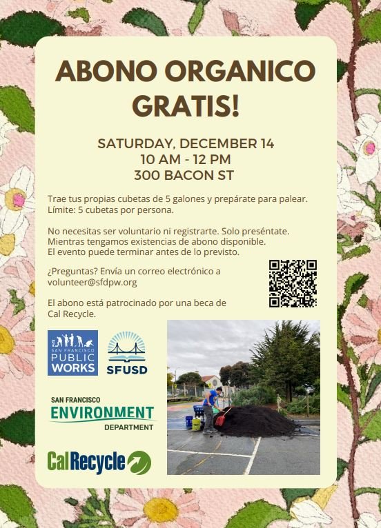 Free Compost Spanish Flyer 2