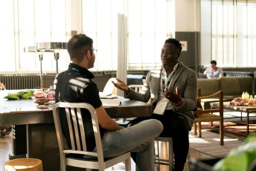 Stock Image Men Having Conversation