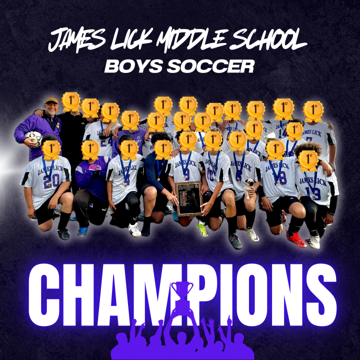 Boys team soccer champions