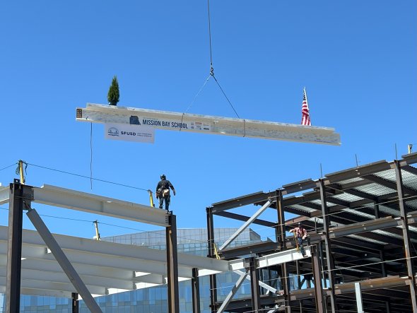 Mission Bay School - Topping out