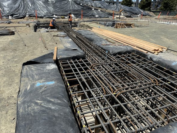 Mission Bay School - Foundation rebar