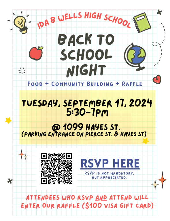 flyer for back to school night