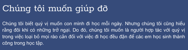Vietnamese text: We're here to help