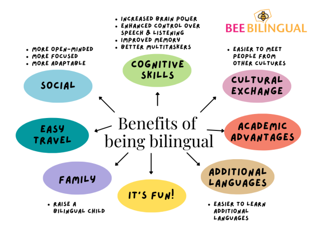 Benefits of being bilingual chart