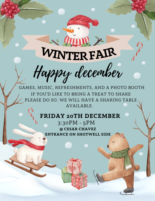 Winter animals and description of the winter fair